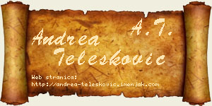 Andrea Telesković vizit kartica
